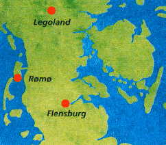 Rm is an island in the North Sea just north of the German island Sylt ( Click for map of Rm )